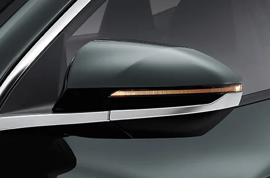 tucson nx4 fmc design side connecting side mirror width dlo chrome molding original