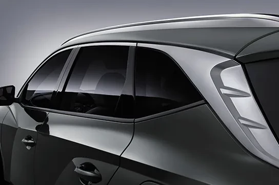 tucson nx4 fmc design side dlo chrome molding original