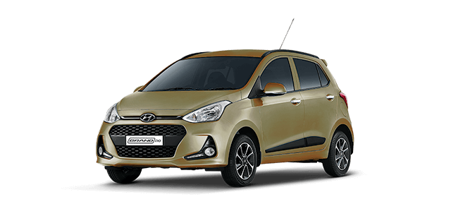 hyundai i10 màu vàng cát